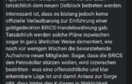 BRICS, Gold und ÖlTorsten Mann befasst sich in einem