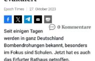 Bombendrohungen: Soll die Bevölkerung in Angst und Schrecken versetzt