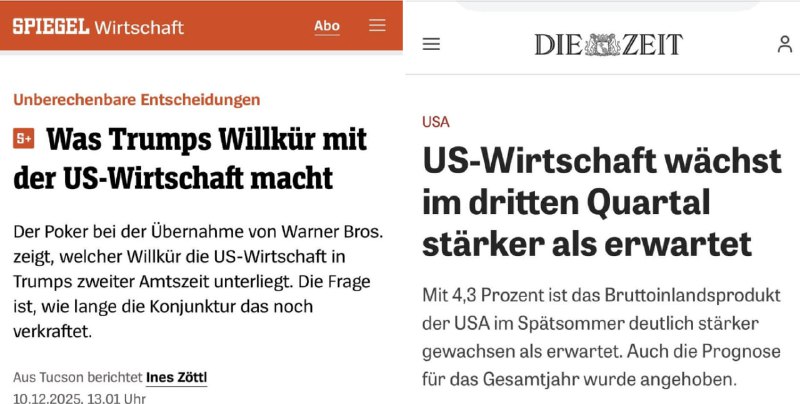 Was Trumps Willkür mit der US-Wirtschaft macht: Wachstum erzeugen.Was
