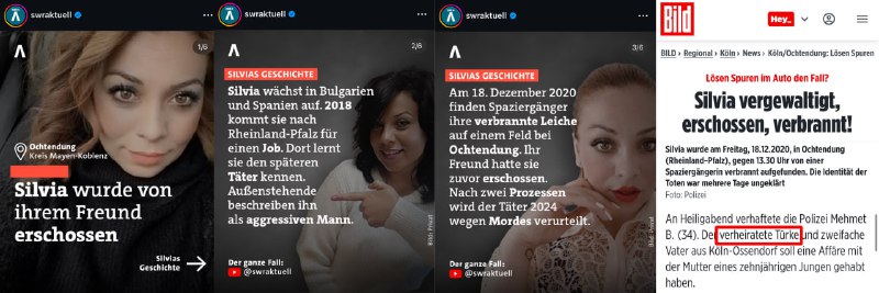 Der SWR berichtet über einen bestialischen Mord an einer