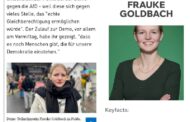 Die vom HR bei der Demo gegen die Gründung