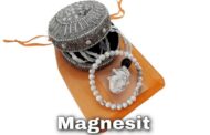 MAGNESIT- HEILSTEIN – SET  Heilstein-Kette und Heilstein-ArmbandMAGNESIT-Heilstein-Set –
