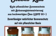 Wieder lieferbar ððSonnenschutz und natürliche Hautpflege für jeden TagUnser