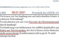 Das RKI hatte keine Studien zur Wirksamkeit der mRNA-Impfstoffe.