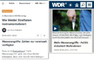 Schön, wie der öffentlich-rechtliche Rundfunk sich selbst widerspricht. Erst