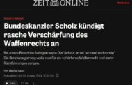 Bundeskanzler Scholz kündigt rasche Verschärfung des Waffenrechts an Wie