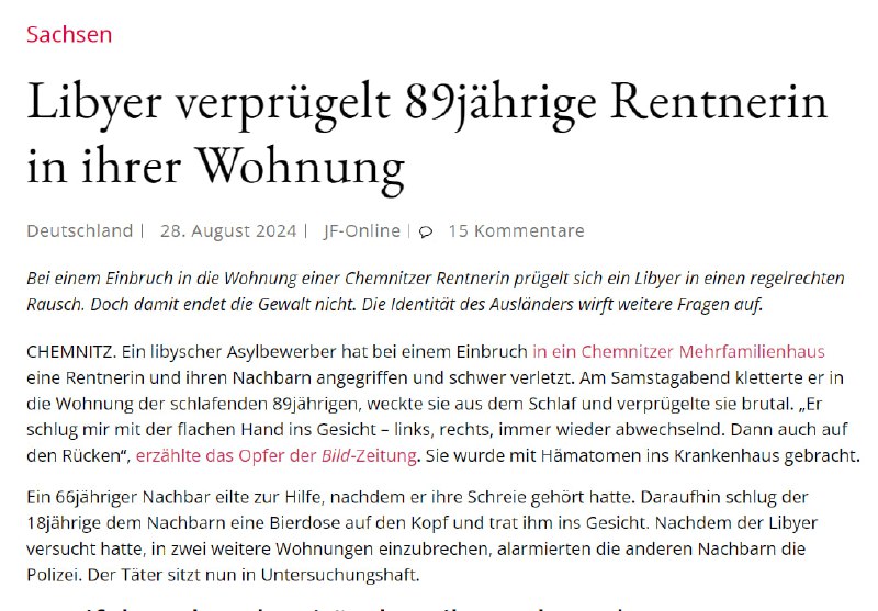 ðª Noch mehr Messerangriffe: Wo bleibt hier der Aufschrei?