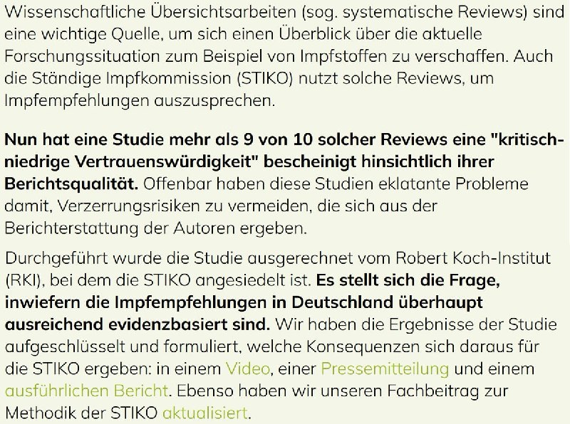 Neues aus dem Irrenhaus. Schon gewusst? Das RKI hält