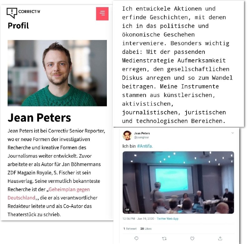 Jean Peters war verantwortlicher Redakteur bei Corretiv für die