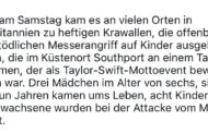 Noch ein Beispiel für skrupellose Manipulation von Seiten der