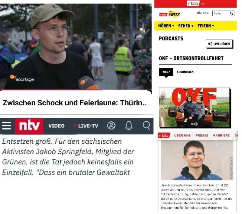 Der in der ZDF-Reportage über die Landtagswahlen in Thüringen