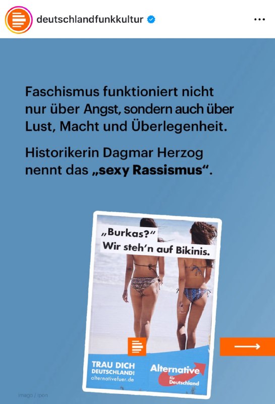 Der zwangsfinanzierte Deutschlandfunk stellt klar: Wer als deutscher Mann