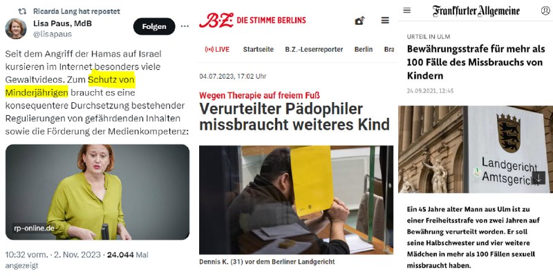 Vertreter der größten Pädophilen-Partei Deutschlands geben vor, sich für