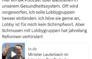 Das ist Realsatire pur. Karl Lauterbach ist selbst der