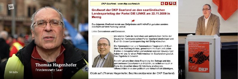 Der im Saarländischen Rundfunk interviewte Aktivist ist bei der