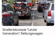 Offenbar eine Meldung wert: Straßenblockade
