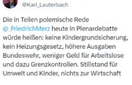 Karl Lauterbach verliert völlig den Bezug zur Realität. Beispiel
