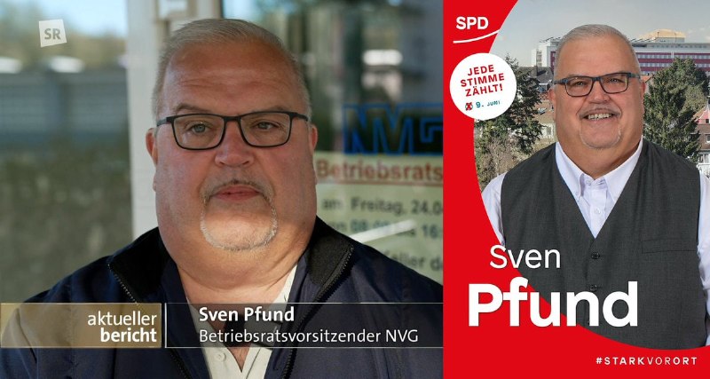 Der im Saarländischen Rundfunk interviewte Betriebsrat ist rein zufällig