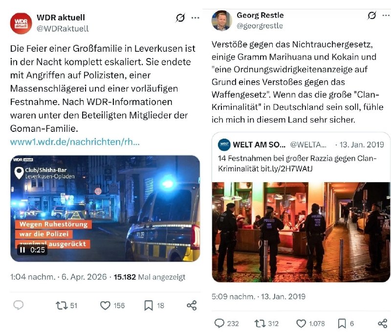 Merken Sie sich bitte: Clankriminalität gibt es nicht. Das