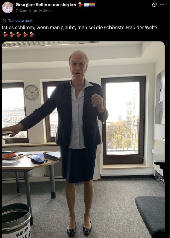 Ja, lieber Georg, wenn man in Wahrheit ein Mann