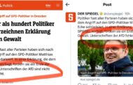 Der SPIEGEL entlarvt sich mal wieder als Lügenmedium. Das