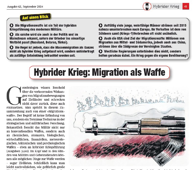 Hybrider Krieg: Migration als WaffeGeostrategen wissen Bescheid über die