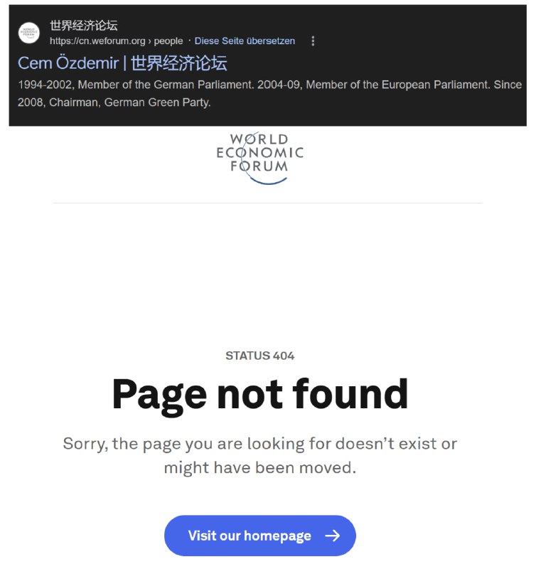 In den Suchergebnissen von Google findet man Cem Özdemir