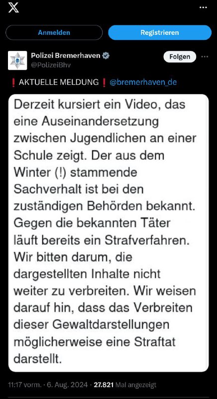 Schulalltag Migrantengewalt - Polizei will nicht, dass Sie davon
