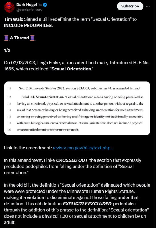 Kamala Harris' Vize ein Pädophilen-Unterstützer?Tim Walz, Kamala Harris' Vize