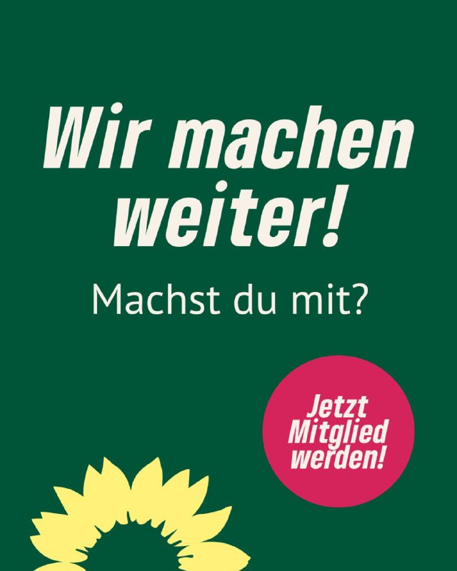 Die Grünen machen weiter und suchen noch Mitstreiter für