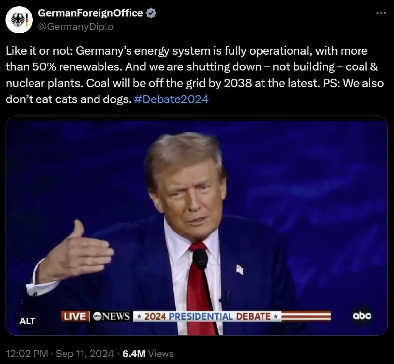 Das deutsche Auswärtige Amt fühlte sich berufen, auf Aussagen