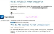 Die zwangsfinanzierte Fake-News-Anstalt namens ARD hat wahrheitswidrig behauptet, die