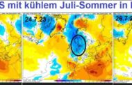 Klimaspinner entsetzt: Wettervorhersage verspricht kühle Juli-Tageð¥Das Global Forecast System