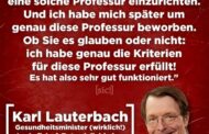 Karl Lauterbach hat mit Pharmamillionen im Rücken einer Universität