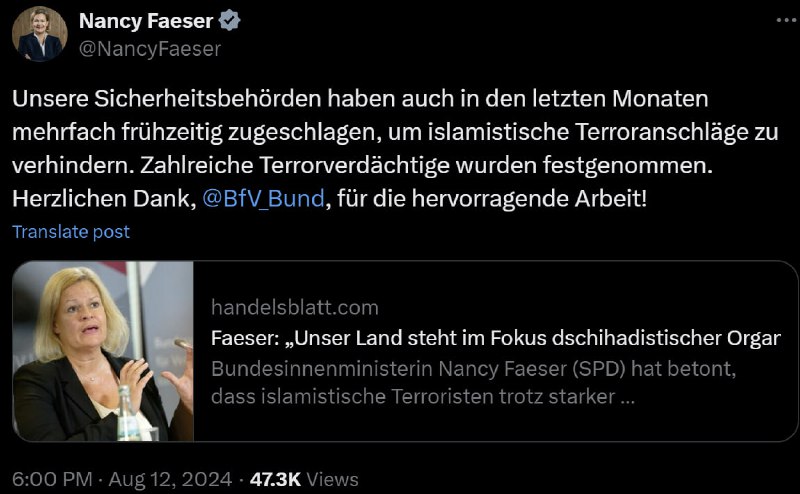 Die bundesdeutschen Geheimdienste haben bereits weitgehend vor dem Islamismus