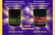 Unsere Empfehlung: morgens Moos-Salbe .. abends Pflanzen-Botox-SalbeMoos-Salbe * feuchtigkeitsspendend*