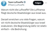 Die Luftwaffe legte übrigens auch nochmal nach und meinte,