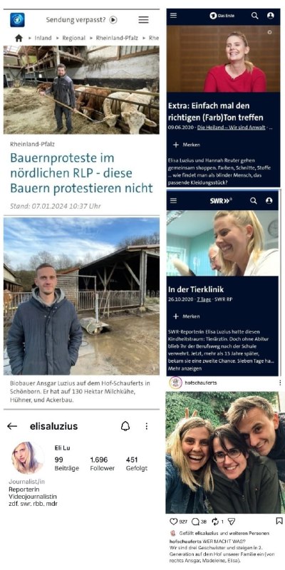 2024 berichtete die Tagesschau über den Biobauern Ansgar Luzius,