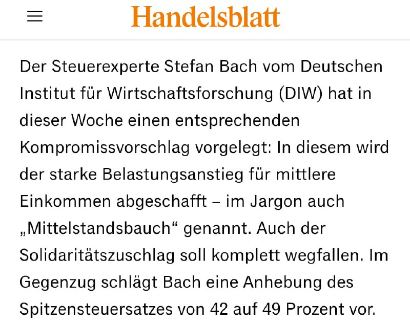 Die Merz-Regierung will den Spitzensteuersatz von 42 auf 49
