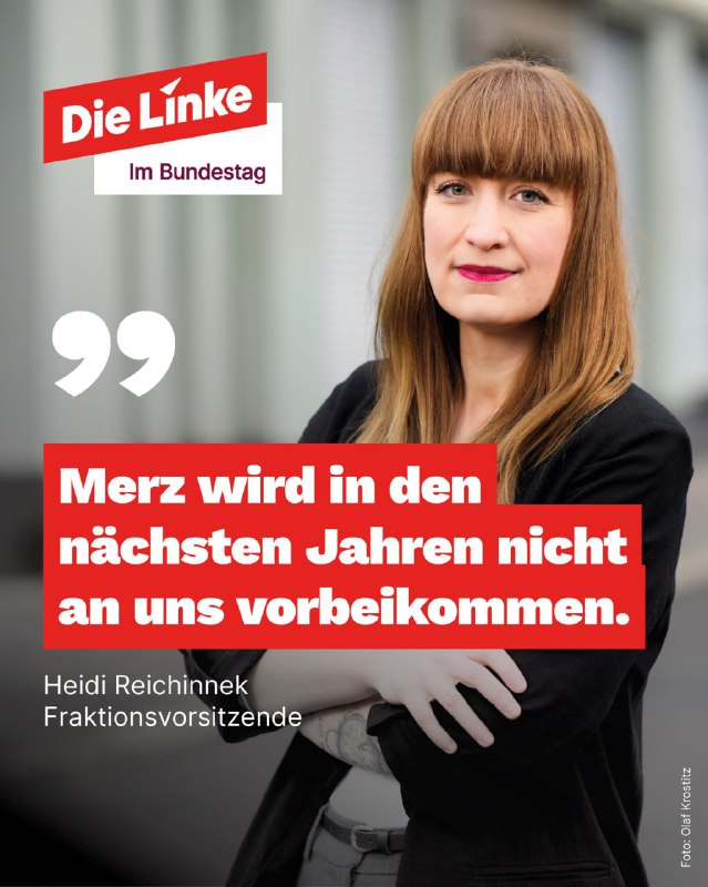 Bückling Merz wird nun auch von Linkspartei vorgeführtð¤¡Die Fraktionsvorsitzende