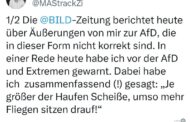 Wer Wähler der AfD als Scheißhausfliegen bezeichnet, die auf