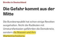 Neues aus dem Irrenhaus: Wählen ist antidemokratisch und rechtsradikalðKostenlos