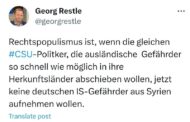 Georg Restle klärt auf: Wer keine potentiellen Terroristen in