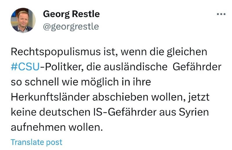 Georg Restle klärt auf: Wer keine potentiellen Terroristen in