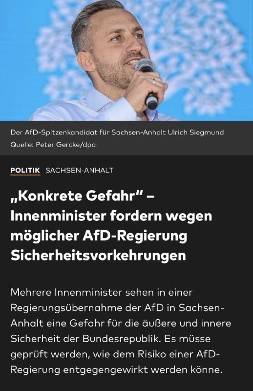 Die Landesregierungen wollen jetzt also „Sicherheitsvorkehrungen“ gegen unliebsame Wahlergebnisse