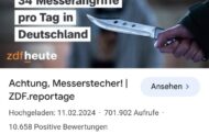 Auch wenn die Statistiken zu Messerangriffen im besten Deutschland