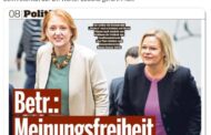 Nancy Faeser gibt vor, 