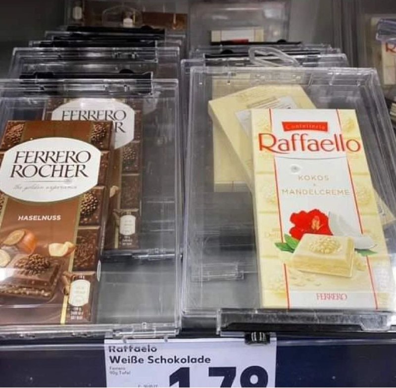 Während anderenorts teure Spirituosen und hochwertige Elektronikartikel gegen Diebstahl