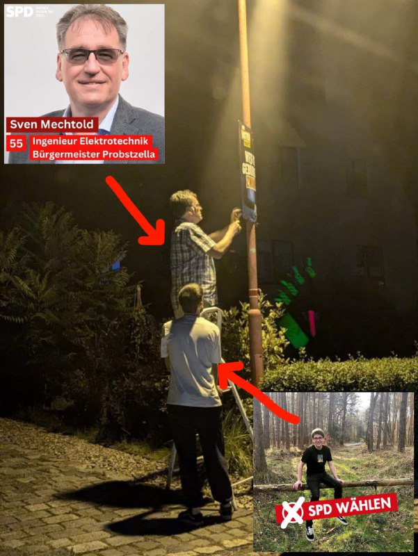 Linksradikale Wahlkampf-Manipulation: SPD-Bürgermeister hängt AfD-Plakate abð¥Die Polizei Saalfeld hat