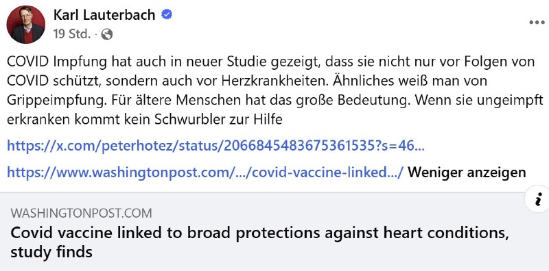 Karl Lauterbach wird immer skrupelloser. Jetzt behauptet er schon,